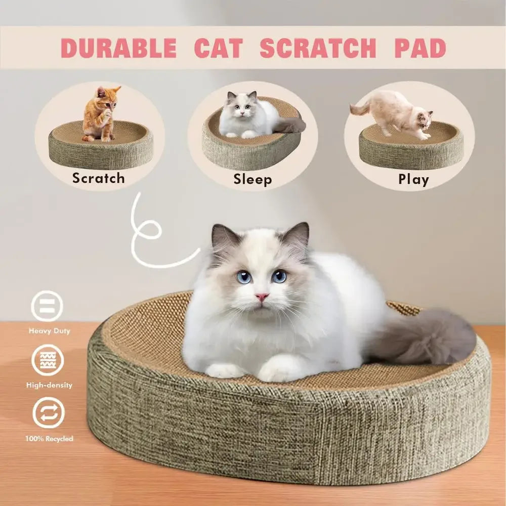 El Trono de Sisal — Rascador y Cama 2 en 1 para Gatos