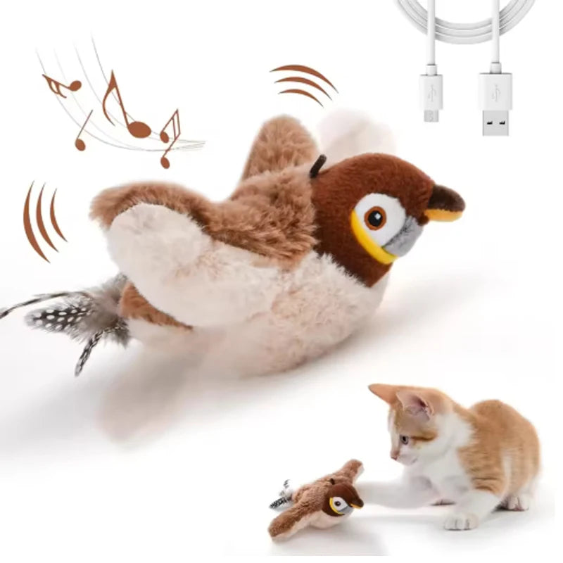 El Mensajero del Reino — Pájaro Interactivo para Gatos 🐦⚔️