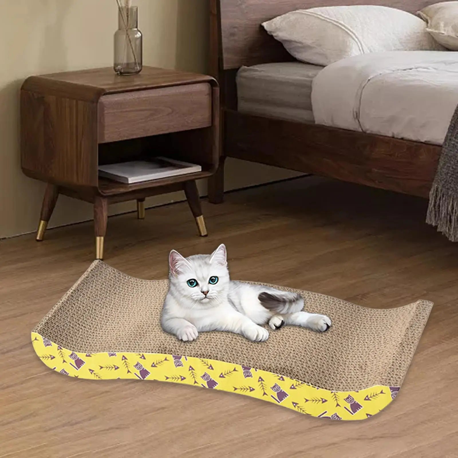 El Lecho de Batalla — Rascador Cama de Cartón para Gatos 🏰⚔️