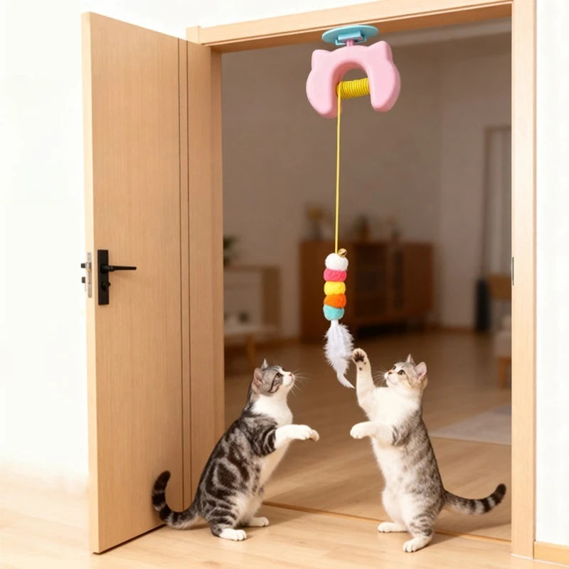 La Varita del Hechicero — Juguete de Plumas Automático para Gatos 🪄⚔️
