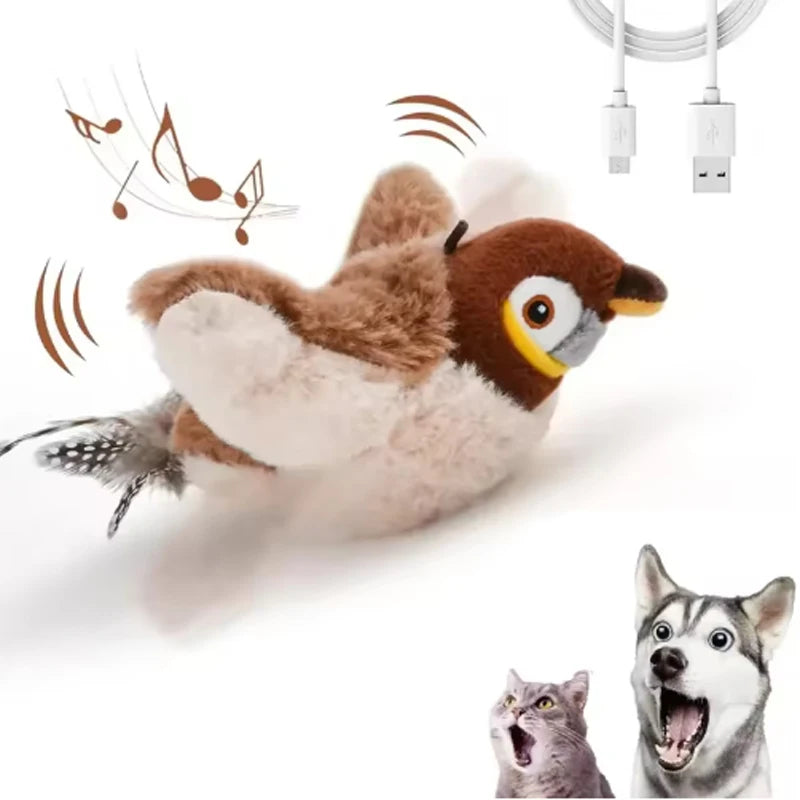 El Mensajero del Reino — Pájaro Interactivo para Gatos 🐦⚔️