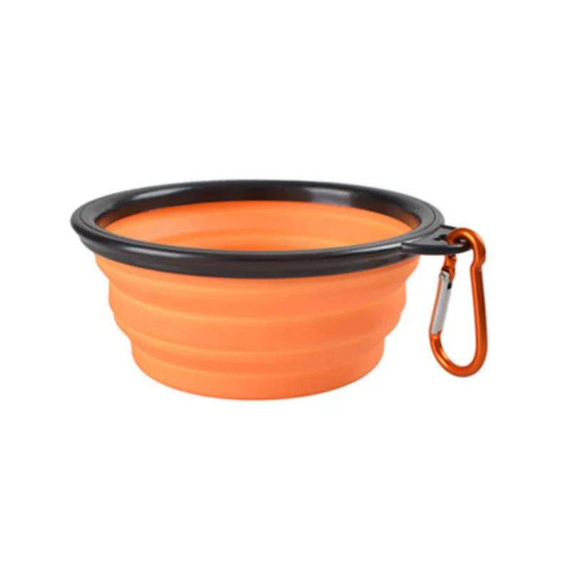 El Cuenco Plegable del Viajero — Bol de Silicona Portátil para Perros y Gatos