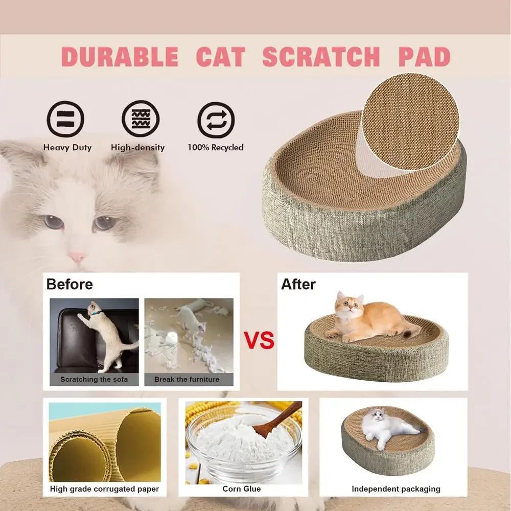 El Trono de Sisal — Rascador y Cama 2 en 1 para Gatos