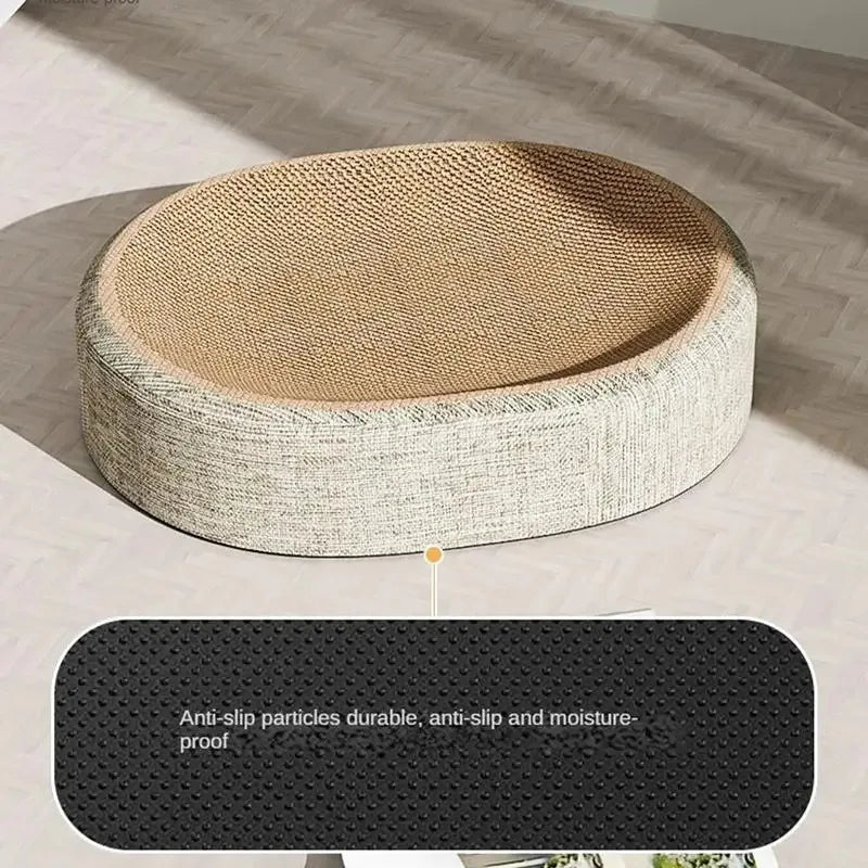 El Trono de Sisal — Rascador y Cama 2 en 1 para Gatos