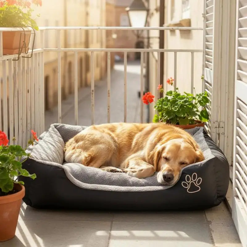 El Lecho Real del Caballero — Cama Premium para Perros 🐶⚔️ tela Oxford antideslizante, repelente al agua y de alta calidad con forro interior suave.