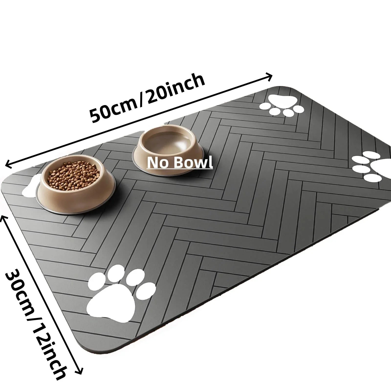 El Mantel del Festín Real — Alfombrilla Absorbente Antideslizante para Comedero de Perros y Gatos