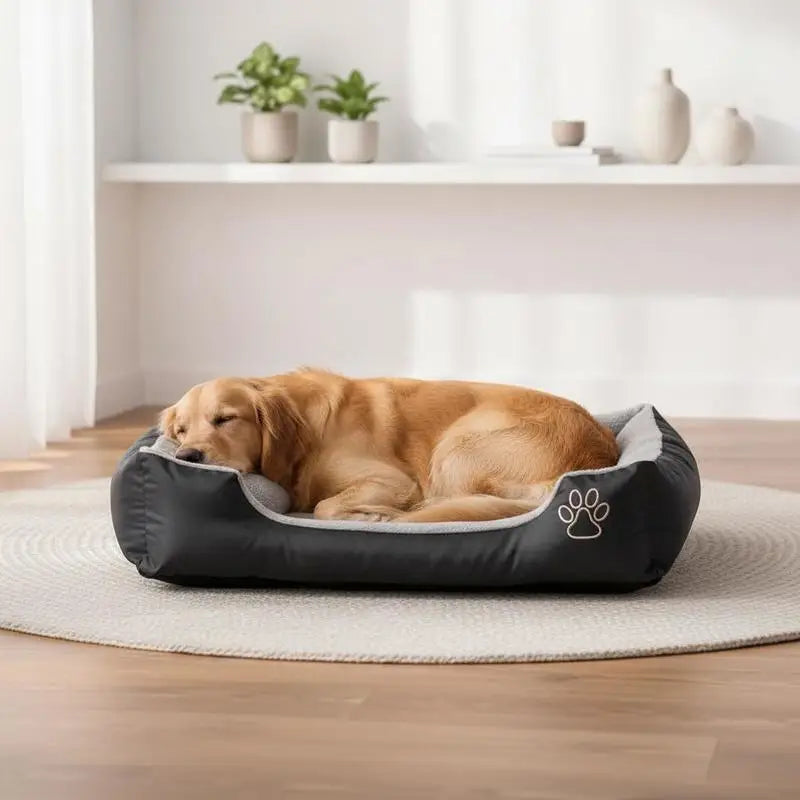 El Lecho Real del Caballero — Cama Premium para Perros 🐶⚔️ tela Oxford antideslizante, repelente al agua y de alta calidad con forro interior suave.