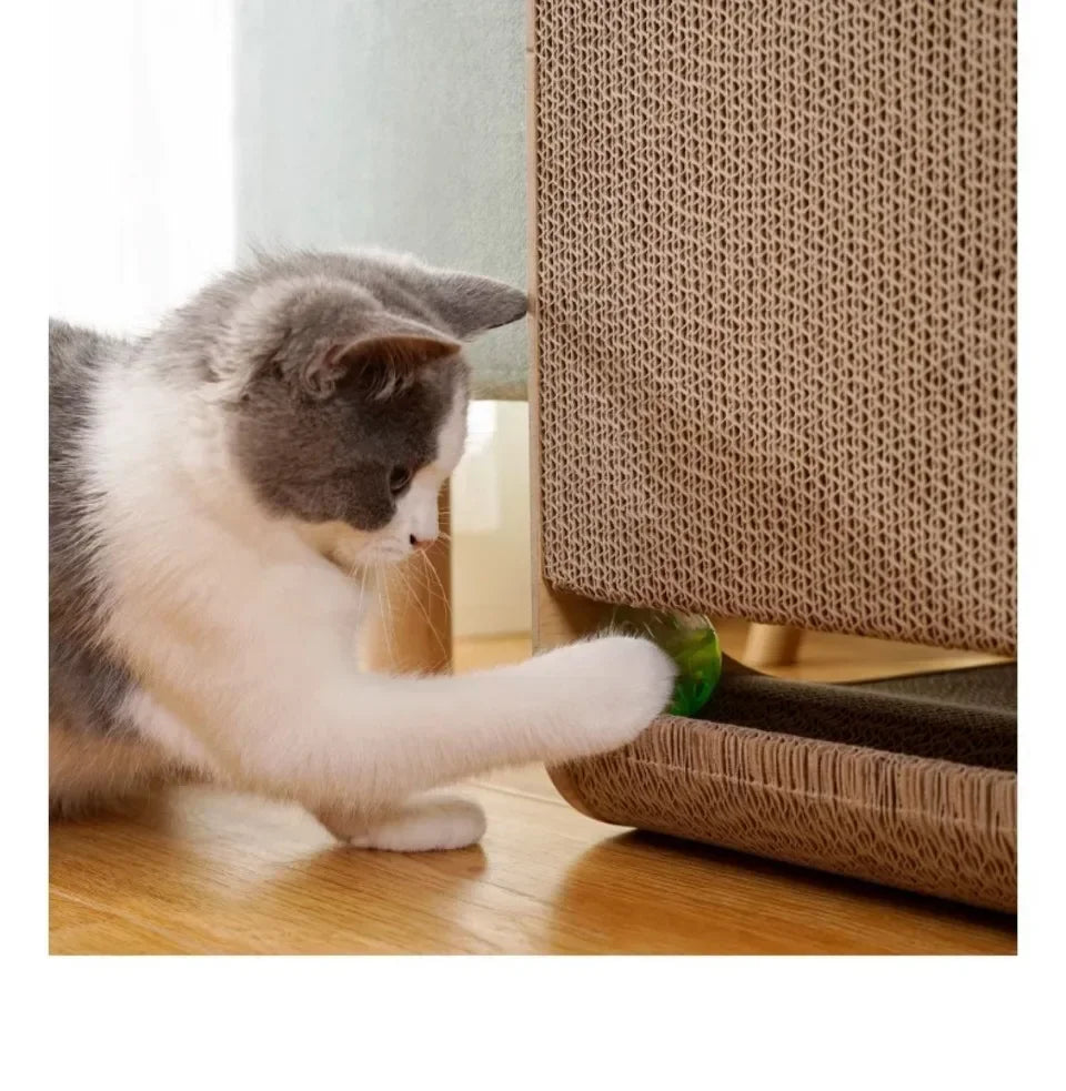 El Bastión del Reino — Rascador de Cartón en L para Gatos 🏰⚔️