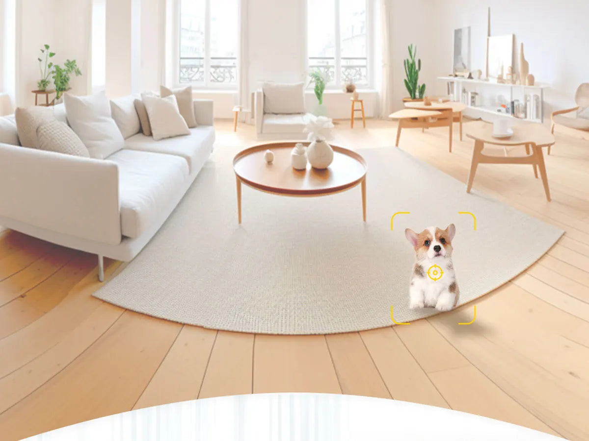 Cámara para Mascotas 2K WiFi 360° — Visión Nocturna y Audio Bidireccional"