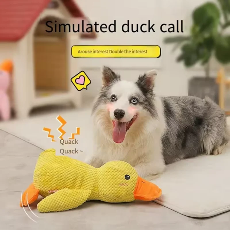 El Pato del Reino — Juguete de Peluche Interactivo para Perros 🦆⚔️