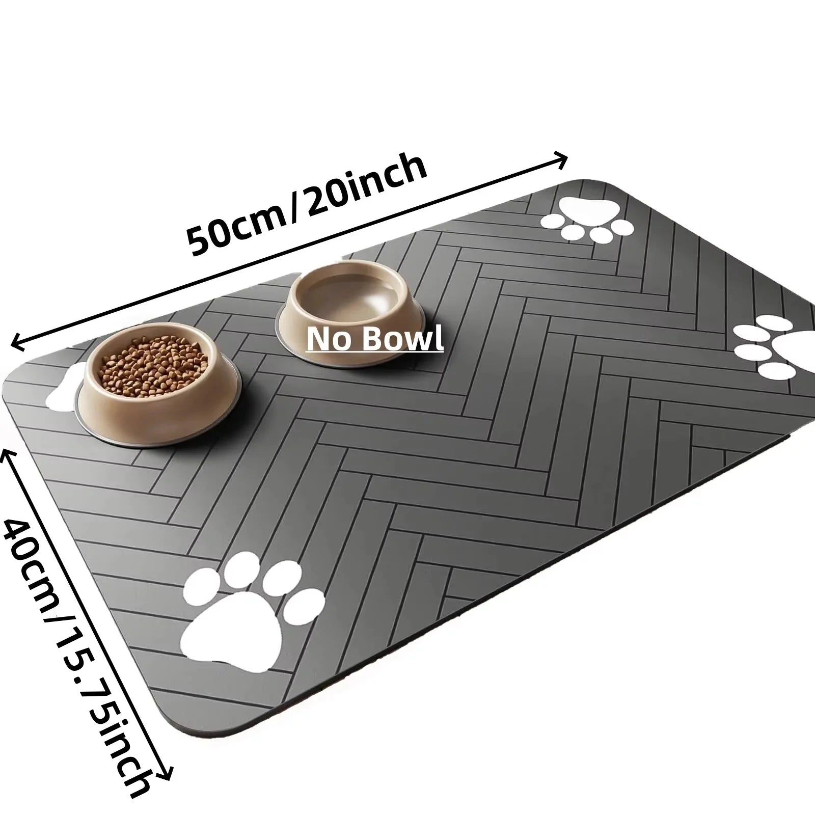 El Mantel del Festín Real — Alfombrilla Absorbente Antideslizante para Comedero de Perros y Gatos